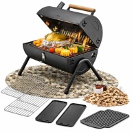 GRILL WĘGLOWY TURYSTYCZNY GRILL OGRODOWY STAL BECZUŁKA PRZENOŚNY 35cmx25cm