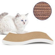 DRAPAK DLA KOTA KARTONOWY LEGOWISKO 23x40cm DRAPAKI KOTÓW FALA DRAPAK NISKI