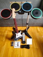 ROCK BAND 4 PERKUSJA GITARA FENDER STRATOCASTER PAŁECZKI MIKR. PS4/PS5