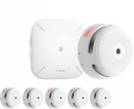 Czujka dymu zestaw X-Sense FS61 5x czujka XS01-M + HUB WiFi SBS50 aplikacja