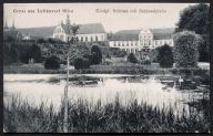 GDAŃSK OLIWA - PAŁAC OPATÓW Z PRZYLEGŁYM STAWEM - KATEDRA OLIWSKA 1910
