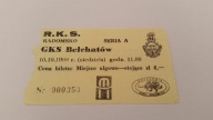 stary bilet RKS RADOMSKO - GKS BEŁCHATÓW 10.10.99