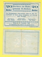 AUSTRIA 20 HELLER 1920 r./42/ Gross-Pertholz