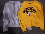 Bluzy dziecięce jak nowe disnay mysz Mickey 158-164 srebrna sinsay xs
