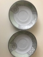 2 porcelanowe talerzyki