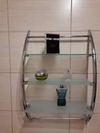 Półka łazienkowa wieszak prysznicowy i wannowy