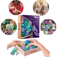 ZESTAW DO ROBIENIA OBRAZKÓW KWIATY Z CIASTOLINY KREATYWNY PREZENT DZIECKO