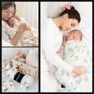 KOCYK MUŚLINOWY OTULACZ DLA NIEMOWLĄT 80x80 3szt PREMIUM, GRATIS ŚLINIACZEK