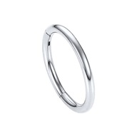 Kolczyk BIZU srebrny stal chirurgiczna clicker 1,00 mm 12,00 mm