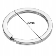 Kółko 25 mm ze stali nierdzewnej do breloka / kluczy ~ 1 sztuka