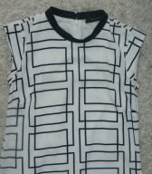 sukienka biało-czarna r. XS Reserved