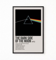 Plakat A4 z ramką PINK FLOYD "THE DARK SIDE OD THE MOON" 21x29,7cm