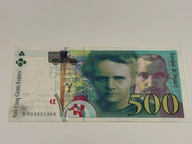 Francja 500 franków 1994 P#160 stan VF+ CURIE