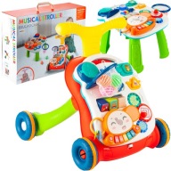 CHODZIK PCHACZ STOLIK EDUKACYJNY INTERAKTYWNY PANEL KOSZY 5W1 DLA DZIECI