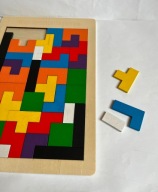 Puzzle drewniane układanka TETRIS