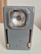 Latarka na baterie lata 1980 trójkolorowa