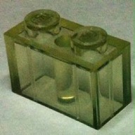 LEGO brick klocek 1x2 przezroczysta 3004f2 3szt U