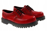 w82c Calzadi Czerwone skórzane półbuty męskie trapery glany 41 Polskie Buty