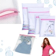 WOREK NA BUTY DO PRANIA SIATKA TULMERO MIKROFIBRA NIEBIESKI ZAMEK 39X19CM