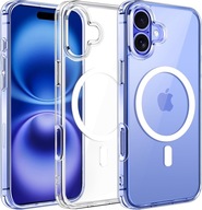 ETUI DO IPHONE 16 PLUS MAGSAFE WZMACNIANE ANTI SHOCK CLEAR CASE + SZKŁO