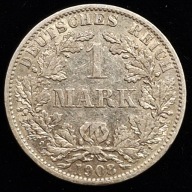 1 Marka Srebrna Cesarstwo Niemieckie 1908 r.