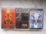 CHRIST AGONY - EPITAPH OF CHRIST - CARNAGE 1992r , 3 KASETY Z FOTY -UNIKATY