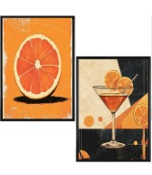 Plakat Zestaw 50x70 2 szt. plakaty ,postery,RETRO,PASTEL,KUCHNIA
