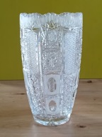 DUŻY KOLEKCJONERSKI WAZON KRYSZTAŁOWY PRL