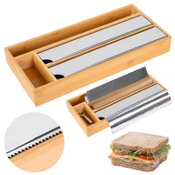 DYSPENSER DO FOLII SPOŻYWCZEJ PAPIERU POJEMNIK ORGANIZER DO KUCHNI SZUFLADY