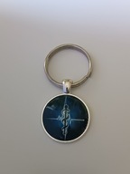 Brelok do kluczy, szkło hartowane, breloczek