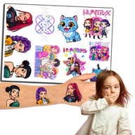 TATUAŻE ZMYWALNE DLA DZIECI HUNTRIX KPOP DEMON HUNTERS SŁODKA 10 EL.