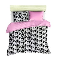 pościel z polaru 200x200 +2x70x80 +2x40x40 zamek P 307-6 Dalmatyńczyk / róż