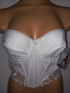 Biustonosz gorset Ballet 38/ 85B biały z fiszbinami nowy