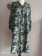 włoska KOSZULA długa rękaw podpinany moro 42/44