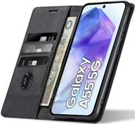 ETUI Z KLAPKĄ DO SAMSUNG GALAXY A55 SKÓRZANE MAGNETYCZNE OBUDOWA CASE 360°