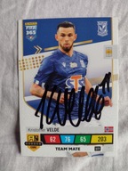 Karta panini autograf Lech Poznań Fifa 365 Kristoffer Velde