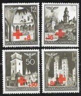 &&GENERALNA GUBERNIA ROCZNIK 1940 Fi 52-55** NA NIEMIECKI CZERWONY KRZYŻ