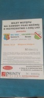 Bilet Odra Wodzislaw - Legia Warszawa