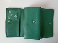 Śliczny portfelik skórzany J.Wilson London bardzo pakowny