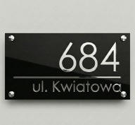Duża tabliczka adresowa tablica Numer Domu 40x20cm