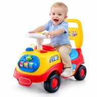 JEŹDZIK PCHACZ WIELOKOLOROWY SAMOCHODZIK DZIECIĘCY POMOC W CHODZENIU