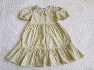 Cool Club piękna sukienka w zielone kwiatki jak nowa roz 122-128