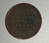 Indie Brytyjskie 1/4 anny 1906r. BCM