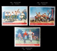 Chiny (ChRL) - Zestaw 3 znaczków kas. z 1968r