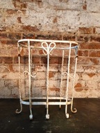 Stojak na parasole biały vintage PRL