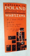 Welcome to POLAND PLL LOT - rozkładana mapka turystyczna 1971r.
