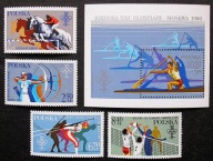 Polska > Zn. 2526 - 29 + Bl. 111 ** ~ Olimpiada - Lake Placid / Moskwa 1980