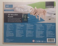 Puzzle 3D 40el Crelando drewniane
