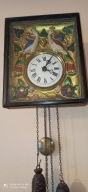 Zegar Schwarzwald XIX w. z Pawiami