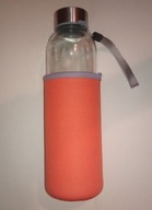 Szklana butelka pomarańczowy